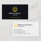 Elegant Attorney Business Card | Lawyer & Legal  名刺 (正面/裏面)