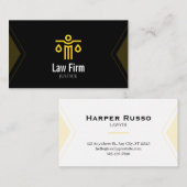Elegant Attorney Business Card | Lawyer & Legal 名刺 (正面/裏面)