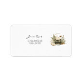 Elegant Author & Small Business Packaging Label ラベル (正面)