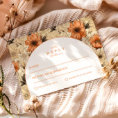 Elegant Autumn Botanical Wedding 出欠カード