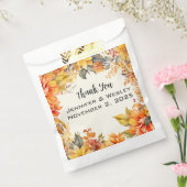 Elegant Autumn Floral Wedding  フェイバーバッグ (封をした状態)