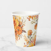 Elegant Autumn Floral Wedding 紙コップ (裏面)