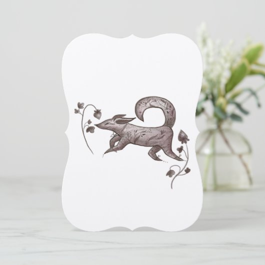 elegant autumn  fox  シーズンカード (スタンド正面)