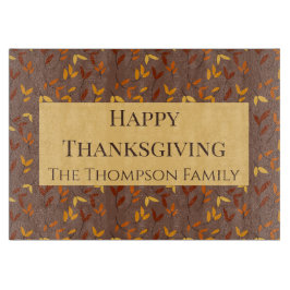 Elegant Autumn Leaf カッティングボード