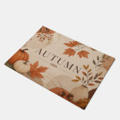 Elegant Autumn Pumpkins ドアマット (アングル)