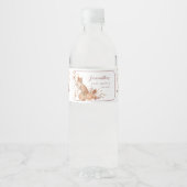 Elegant Autumn Terracotta Baby Fox Pumpkin ペットボトルラベル (正面)
