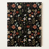 Elegant Autumn Wildflower Meadow Floral Pattern プランナー手帳 (裏面)