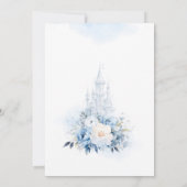 Elegant Baby Blue Quinceañera Invitation 招待状 (裏面)