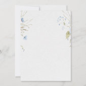 Elegant Baby Girl Baptism Invitation 招待状 (裏面)