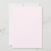 Elegant Baby in Bloom Pink Floral Baby Shower 招待状 (裏面)