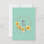 Elegant Baby personalized Flat Thank You Card サンキューカード (裏面)