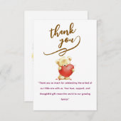 Elegant Baby personalized Flat Thank You Card サンキューカード (正面/裏面)