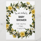 Elegant Baby Shower Invitation 招待状 (正面)