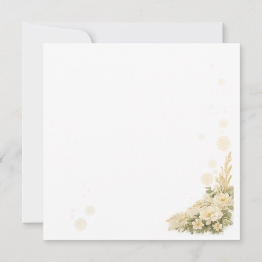 Elegant Baby Shower Invitation 招待状 (裏面)