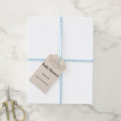 Elegant Baby Shower Invitation Modern Boho style ギフトタグ (より糸付き)