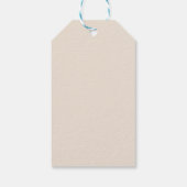 Elegant Baby Shower Invitation Modern Boho style ギフトタグ (裏面)