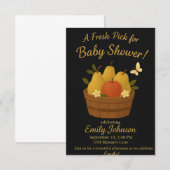 Elegant Baby Shower Invitation Template セーブザデート (正面/裏面)