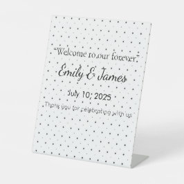Elegant Baby Shower Pedestal Sign | Floral & Gold 台座サイン