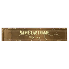 Elegant background custom name デスクネームプレート