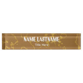 Elegant background custom name デスクネームプレート (正面)