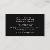 Elegant Baker Bakers Whisk  名刺 (裏面)