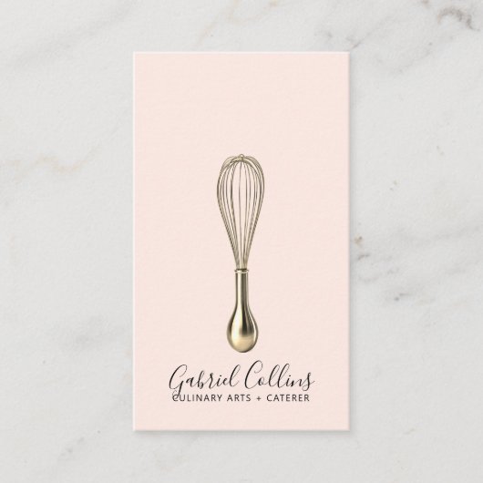 Elegant Baker Bakers Whisk  名刺 (正面)