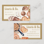 Elegant Bakery Business Card – Custom Contact Card 名刺 (正面/裏面)