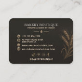 Elegant Bakery Business Card Template | 編集可能 名刺 (裏面)