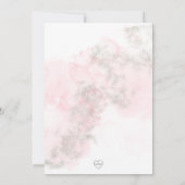 Elegant Ballerina and stardust birthday party 招待状 (裏面)