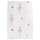 Elegant Ballerina Christmas  ミディアムペーパーバッグ (裏面)