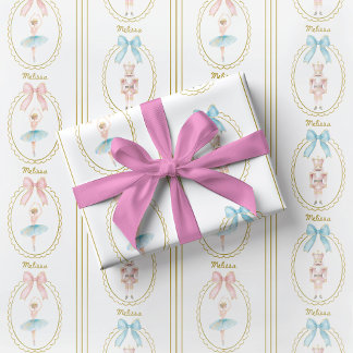 Elegant Ballerina Nutcracker Wrapping Paper ラッピングペーパー