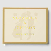 Elegant Ballroom Vintage Ivory Wedding ゲストブック (正面)