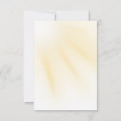 Elegant baptism Cross Flat Thank You Card サンキューカード (裏面)