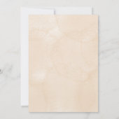 Elegant baptism invitation featuring floral accent 招待状 (裏面)