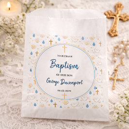 Elegant Baptism | Religious Kids Christening Party フェイバーバッグ