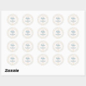 Elegant Baptism | Religious Kids Christening Party ラウンドシール (シート)