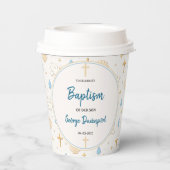 Elegant Baptism | Religious Kids Christening Party 紙コップ (裏面)