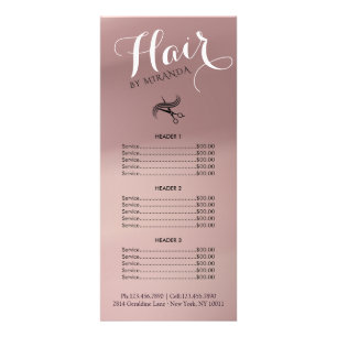 Elegant Barbershop Rack Card あなたの1日を明るくしてくれた ラックカード