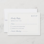 Elegant Baroque Crest Wedding RSVP Card (裏面)