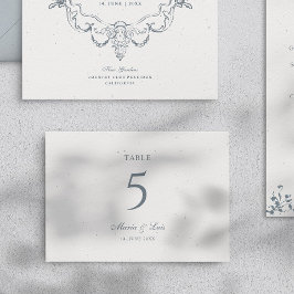 Elegant Baroque Wedding Set I Table Number Card テーブルナンバー