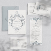 Elegant Baroque Wedding Set I Table Number Card テーブルナンバー