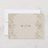 Elegant BaroqueWedding RSVP Card (裏面)