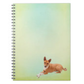 Elegant Basenji Dog Notebook ノートブック (正面)