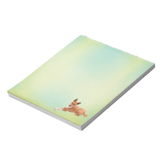 Elegant Basenji Dog Notepad ノートパッド (回転)