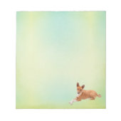 Elegant Basenji Dog Notepad ノートパッド (正面)
