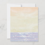 Elegant Beach Destination Wedding Save the Date (裏面)