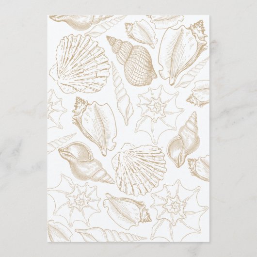 Elegant Beach Party ⎮Sea 18th Birthday 招待状 (裏面)