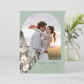 Elegant Beach Tropical Photo Wedding  セーブザデート (スタンド正面)