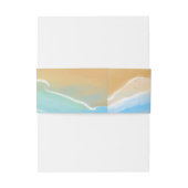 Elegant Beach Wedding Invitation 招待状ベリーバンド (裏面例)