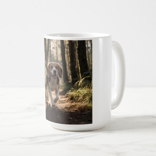 Elegant Beagle Coffee Mug コーヒーマグカップ (正面右)
